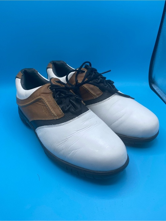 FootJoy Other - FootJoy Contour Series men's white and brown leather golf shoes
